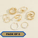 Combo Pack Of Rings(Pack Of 10)